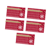 Maxbell 50Pcs Candy Bag Holiday Decor Wrapping Bag Biscuit Bag for Holiday Decor Style F