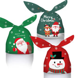 Maxbell 50Pcs Christmas Treats Bag Wrapping Bags with Ties for Xmas Present New Year Green