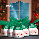 Maxbell 50Pcs Candy Bag Bulk Gift Bags Gifts Wrapping Bags for New Year Old Green