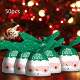 Maxbell 50Pcs Candy Bag Bulk Gift Bags Gifts Wrapping Bags for New Year Old Green
