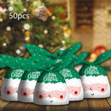 Maxbell 50Pcs Candy Bag Bulk Gift Bags Gifts Wrapping Bags for New Year Old Green
