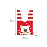 Maxbell 50Pcs Candy Bag Bulk Gift Bags Gifts Wrapping Bags for New Year Bear Red