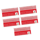 Maxbell 50Pcs Candy Bag Bulk Gift Bags Gifts Wrapping Bags for New Year Bear Red