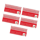Maxbell 50Pcs Candy Bag Bulk Gift Bags Gifts Wrapping Bags for New Year Bear Red