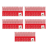 Maxbell 50Pcs Candy Bag Bulk Gift Bags Gifts Wrapping Bags for New Year Bear Red