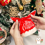 Maxbell 50Pcs Candy Bag Bulk Gift Bags Gifts Wrapping Bags for New Year Grid White