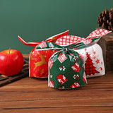 Maxbell 50Pcs Candy Bag Bulk Gift Bags Gifts Wrapping Bags for New Year Grid White