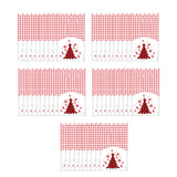 Maxbell 50Pcs Candy Bag Bulk Gift Bags Gifts Wrapping Bags for New Year Grid White