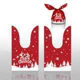 Maxbell 50Pcs Candy Bag Bulk Gift Bags Gifts Wrapping Bags for New Year Snowflake Red