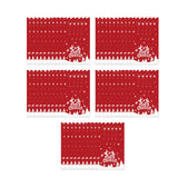 Maxbell 50Pcs Candy Bag Bulk Gift Bags Gifts Wrapping Bags for New Year Snowflake Red