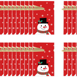 Maxbell Maxbell 50 Pieces Santa Holiday Treats Bags Santa Gift Bag for New Year Xmas Home Style A