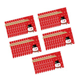 Maxbell Maxbell 50 Pieces Santa Holiday Treats Bags Santa Gift Bag for New Year Xmas Home Style A