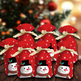 Maxbell Maxbell 50 Pieces Santa Holiday Treats Bags Santa Gift Bag for New Year Xmas Home Style A