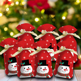 Maxbell Maxbell 50 Pieces Santa Holiday Treats Bags Santa Gift Bag for New Year Xmas Home Style A