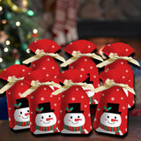Maxbell Maxbell 50 Pieces Santa Holiday Treats Bags Santa Gift Bag for New Year Xmas Home Style A