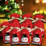 Maxbell Maxbell 50 Pieces Santa Holiday Treats Bags Santa Gift Bag for New Year Xmas Home Style A