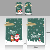 Maxbell Maxbell 50 Pieces Santa Holiday Treats Bags Santa Gift Bag for New Year Xmas Home Style B