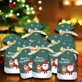 Maxbell Maxbell 50 Pieces Santa Holiday Treats Bags Santa Gift Bag for New Year Xmas Home Style B