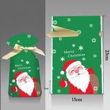 Maxbell Maxbell 50 Pieces Santa Holiday Treats Bags Santa Gift Bag for New Year Xmas Home Style C