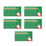 Maxbell Maxbell 50 Pieces Santa Holiday Treats Bags Santa Gift Bag for New Year Xmas Home Style C