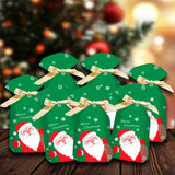 Maxbell Maxbell 50 Pieces Santa Holiday Treats Bags Santa Gift Bag for New Year Xmas Home Style C