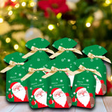 Maxbell Maxbell 50 Pieces Santa Holiday Treats Bags Santa Gift Bag for New Year Xmas Home Style C