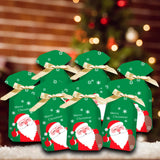 Maxbell Maxbell 50 Pieces Santa Holiday Treats Bags Santa Gift Bag for New Year Xmas Home Style C