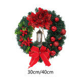 Maxbell Artificial Christmas Wreath Winter Wreath Garland for Holiday Outdoor Decor 30cm
