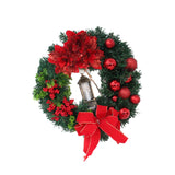 Maxbell Artificial Christmas Wreath Winter Wreath Garland for Holiday Outdoor Decor 40cm