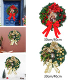 Maxbell Maxbell Winter Christmas Wreath Holiday Wreath for Fireplace Ornament Decoration Red 30cm