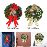 Maxbell Maxbell Winter Christmas Wreath Holiday Wreath for Fireplace Ornament Decoration Red 30cm