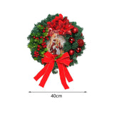Maxbell Maxbell Winter Christmas Wreath Holiday Wreath for Fireplace Ornament Decoration Red 40cm
