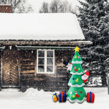 Maxbell Christmas Inflatable Stable with Claus Gift Boxes for Indoor Holiday