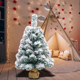 Maxbell Artificial Snow Flocked Christmas Tree Includes Cloth Bag for Home