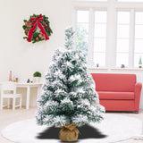 Maxbell Artificial Snow Flocked Christmas Tree Includes Cloth Bag for Home