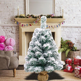 Maxbell Artificial Snow Flocked Christmas Tree Includes Cloth Bag for Home