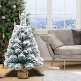 Maxbell Artificial Snow Flocked Christmas Tree Includes Cloth Bag for Home
