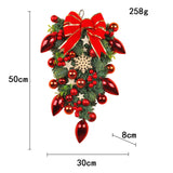 Maxbell Maxbell Decorative Christmas Wreath Hanging Garland for Christmas Door Decoration Red