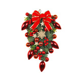 Maxbell Maxbell Decorative Christmas Wreath Hanging Garland for Christmas Door Decoration Red