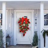 Maxbell Maxbell Decorative Christmas Wreath Hanging Garland for Christmas Door Decoration Red
