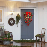 Maxbell Maxbell Decorative Christmas Wreath Hanging Garland for Christmas Door Decoration Red