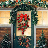 Maxbell Maxbell Decorative Christmas Wreath Hanging Garland for Christmas Door Decoration Red