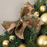 Maxbell Christmas Teardrop Swag Wall Hanging Door Wreath for Holiday Decoration