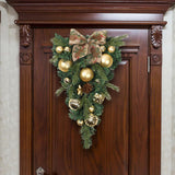 Maxbell Christmas Teardrop Swag Wall Hanging Door Wreath for Holiday Decoration