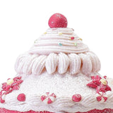 Maxbell Maxbell Christmas Scene House Buildings for Collectible Themed Party Home Cupcake Pink