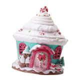 Maxbell Maxbell Christmas Scene House Buildings for Collectible Themed Party Home Cupcake Green