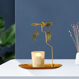 Maxbell Maxbell Romantic Candlestick Decoration Rotating Candle Holder for Festival Bike