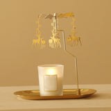 Maxbell Maxbell Romantic Candlestick Decoration Rotating Candle Holder for Festival Elk