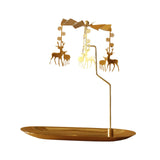 Maxbell Maxbell Romantic Candlestick Decoration Rotating Candle Holder for Festival Elk