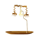 Maxbell Maxbell Romantic Candlestick Decoration Rotating Candle Holder for Festival Elk